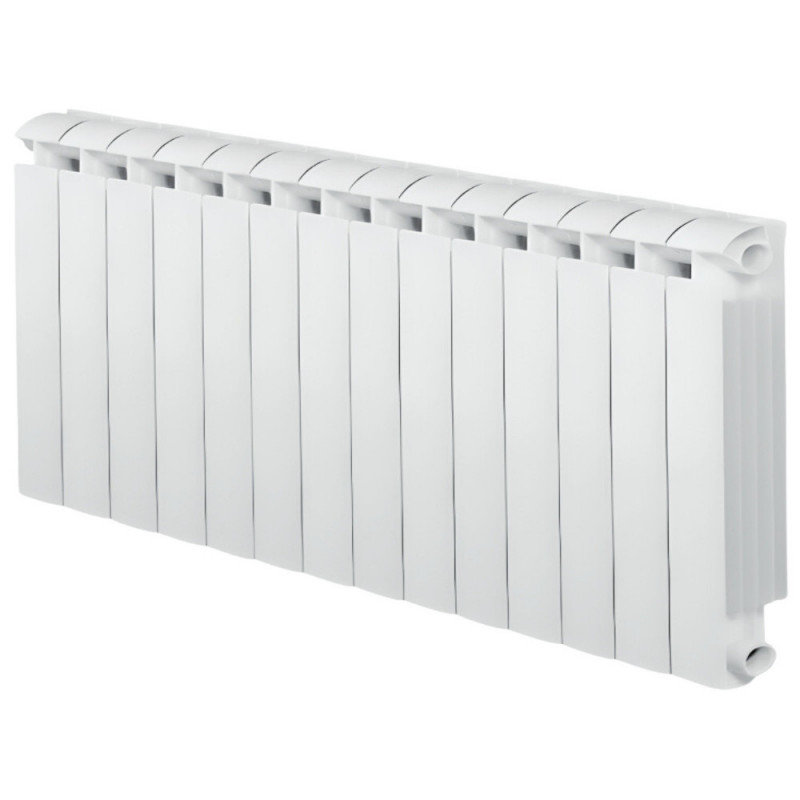 Riscaldatore centrale a 14 elementi in alluminio fuso KLASS 600 bianco, 1848w