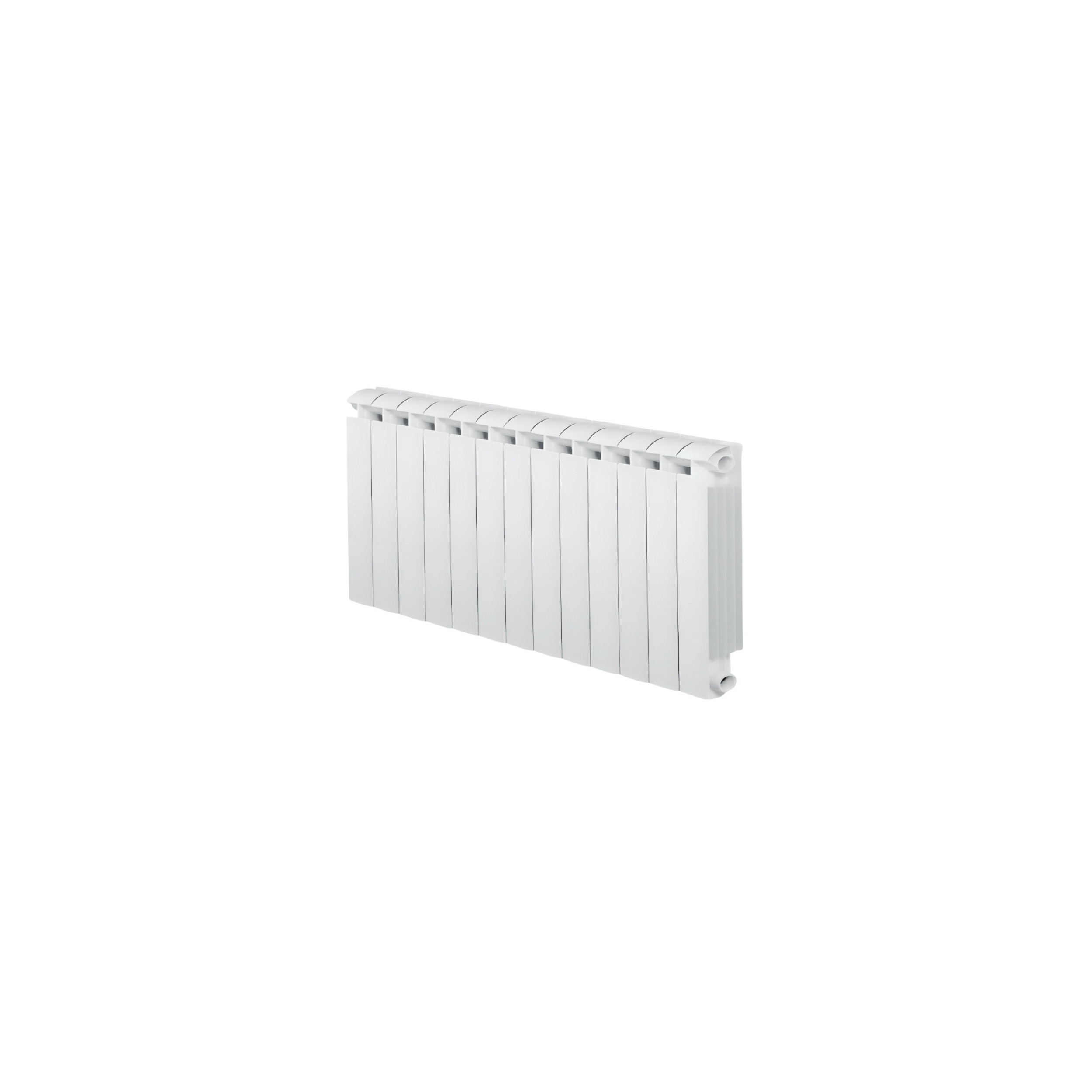 13-element white KLASS 600 cast aluminium central heater, 1716w