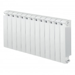 13-element white KLASS 600 cast aluminium central heater, 1716w