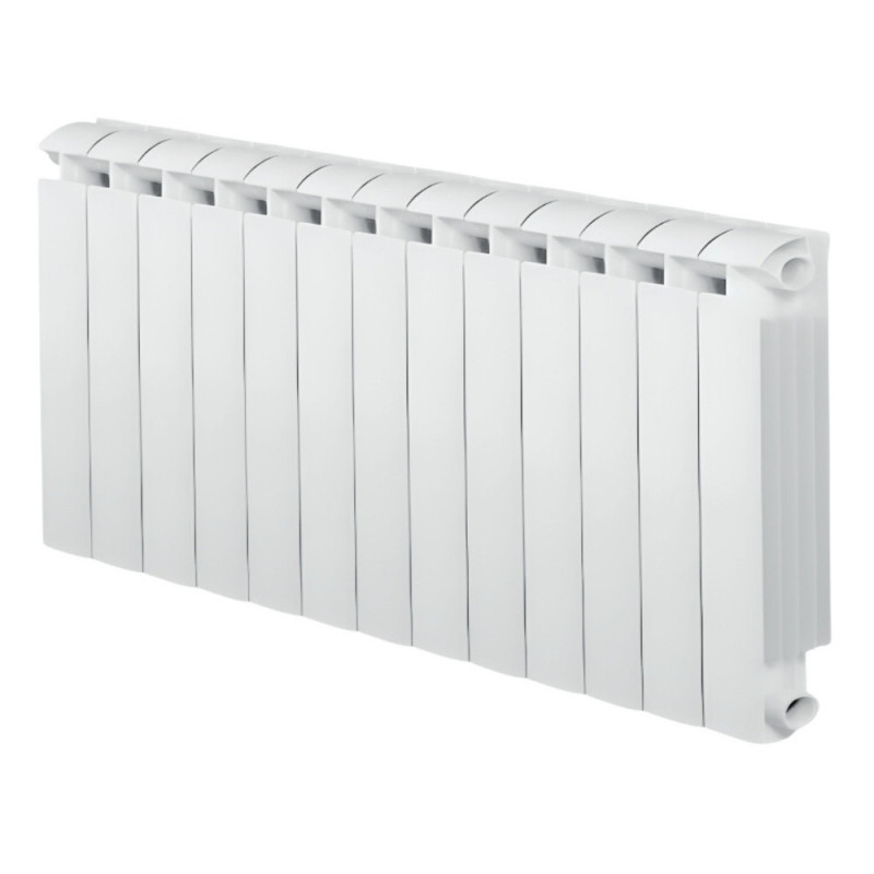Centrale verwarming aluminium gietijzer 13 elementen wit KLASS 600, 1716w