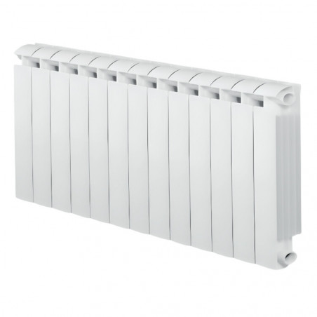 Centrale verwarming gietijzer aluminium 13 elementen wit KLASS 600, 1716w GLOBAL 13xKLASS600B - Afbeelding 1/5