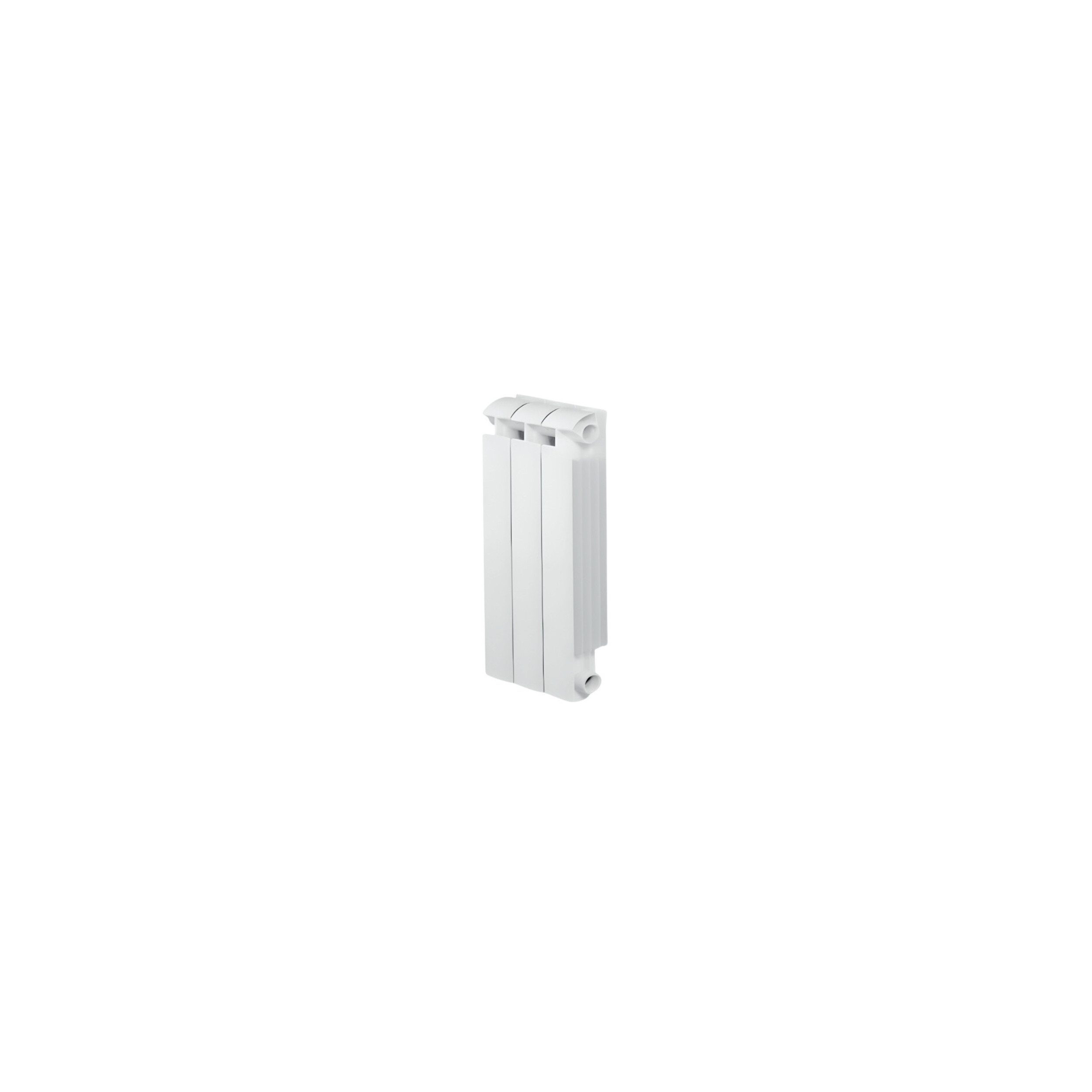 KLASS 700 3-element white cast aluminium central heater, 444w