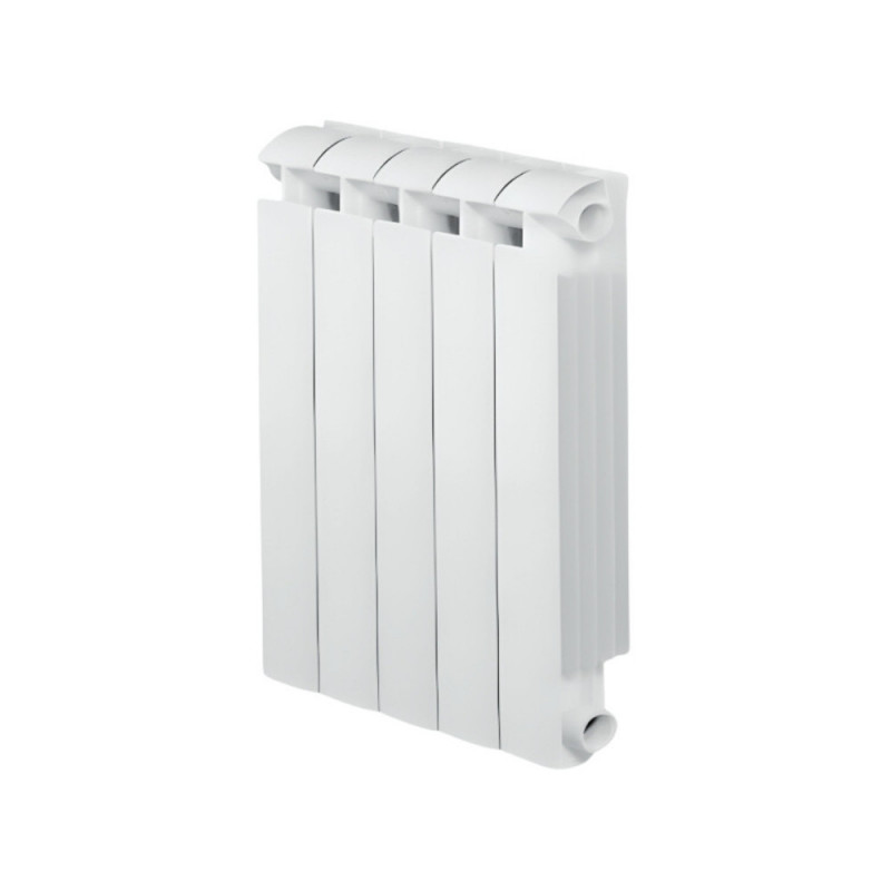 KLASS 700, stufa centrale a 5 elementi in alluminio fuso bianco da 740w