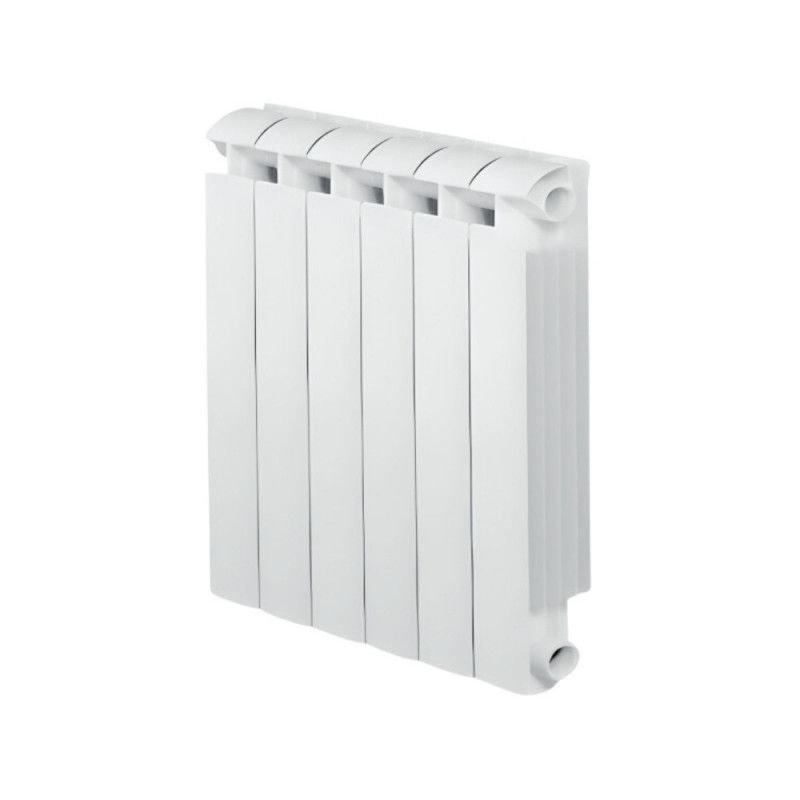 KLASS 700, 888w Riscaldatore centrale a 6 elementi in alluminio fuso bianco