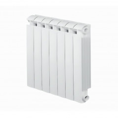 KLASS 700 Riscaldatore centrale a 7 elementi in alluminio fuso bianco, 1036w