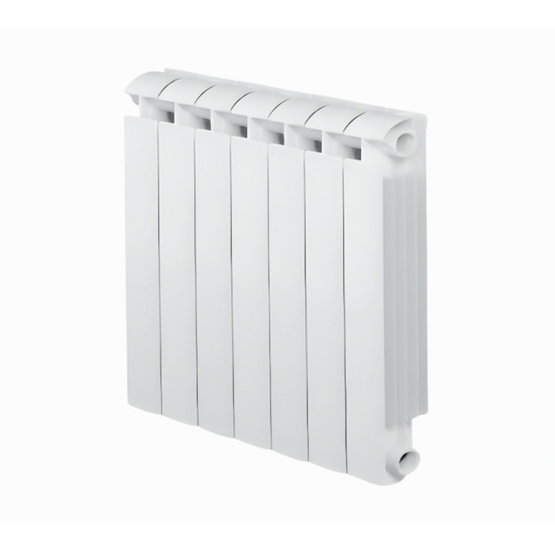 KLASS 700 Riscaldatore centrale a 7 elementi in alluminio fuso bianco, 1036w
