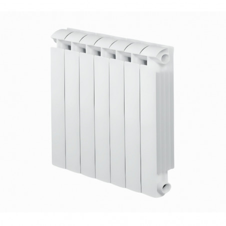 KLASS 700 7-element white cast aluminium central heater, 1036w