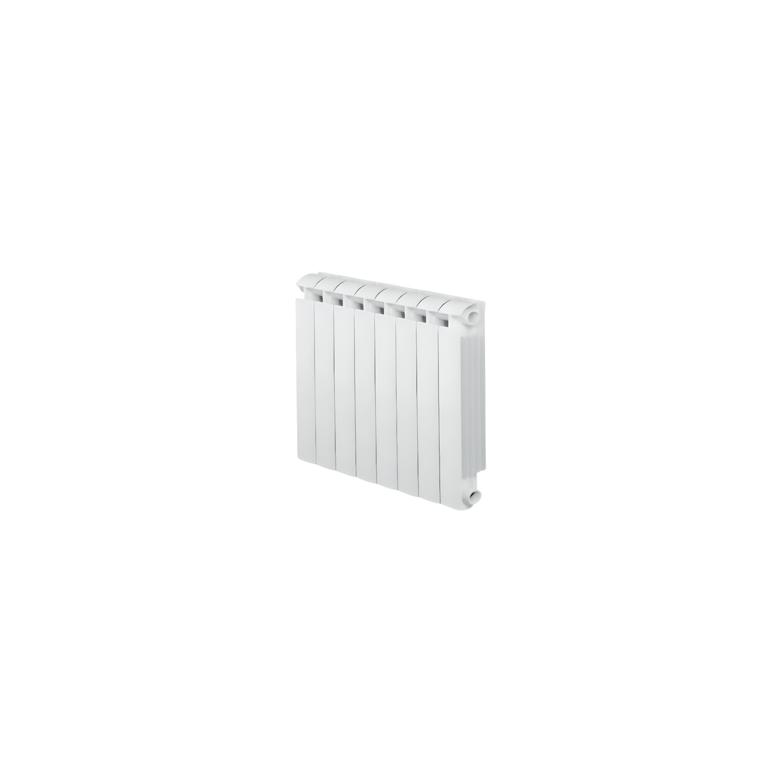 8-element white cast aluminium KLASS 700 central heater, 1184w