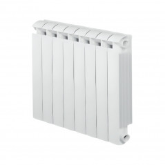 8-element white cast aluminium KLASS 700 central heater, 1184w