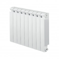 KLASS 700 9-element white cast aluminium central heater, 1332w