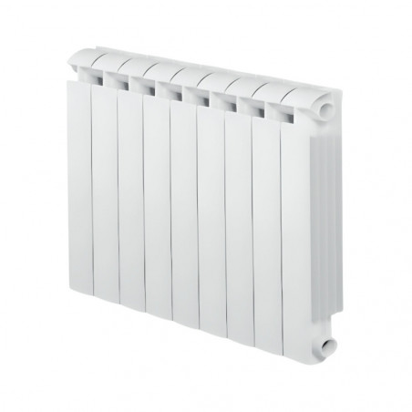 KLASS 700 9-element white cast aluminium central heater, 1332w