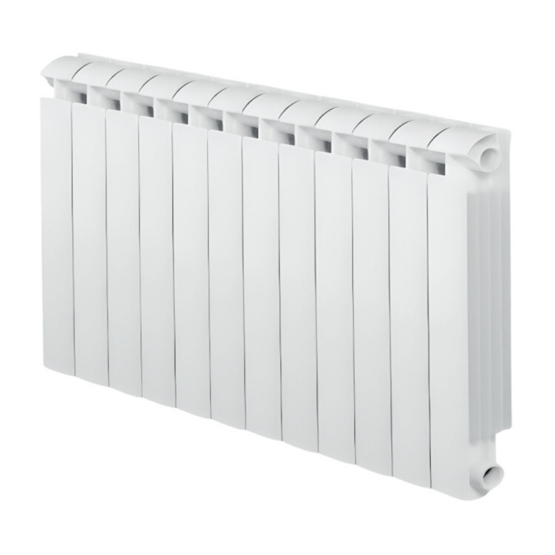KLASS 700 Riscaldatore centrale a 12 elementi in alluminio fuso bianco, 1776w
