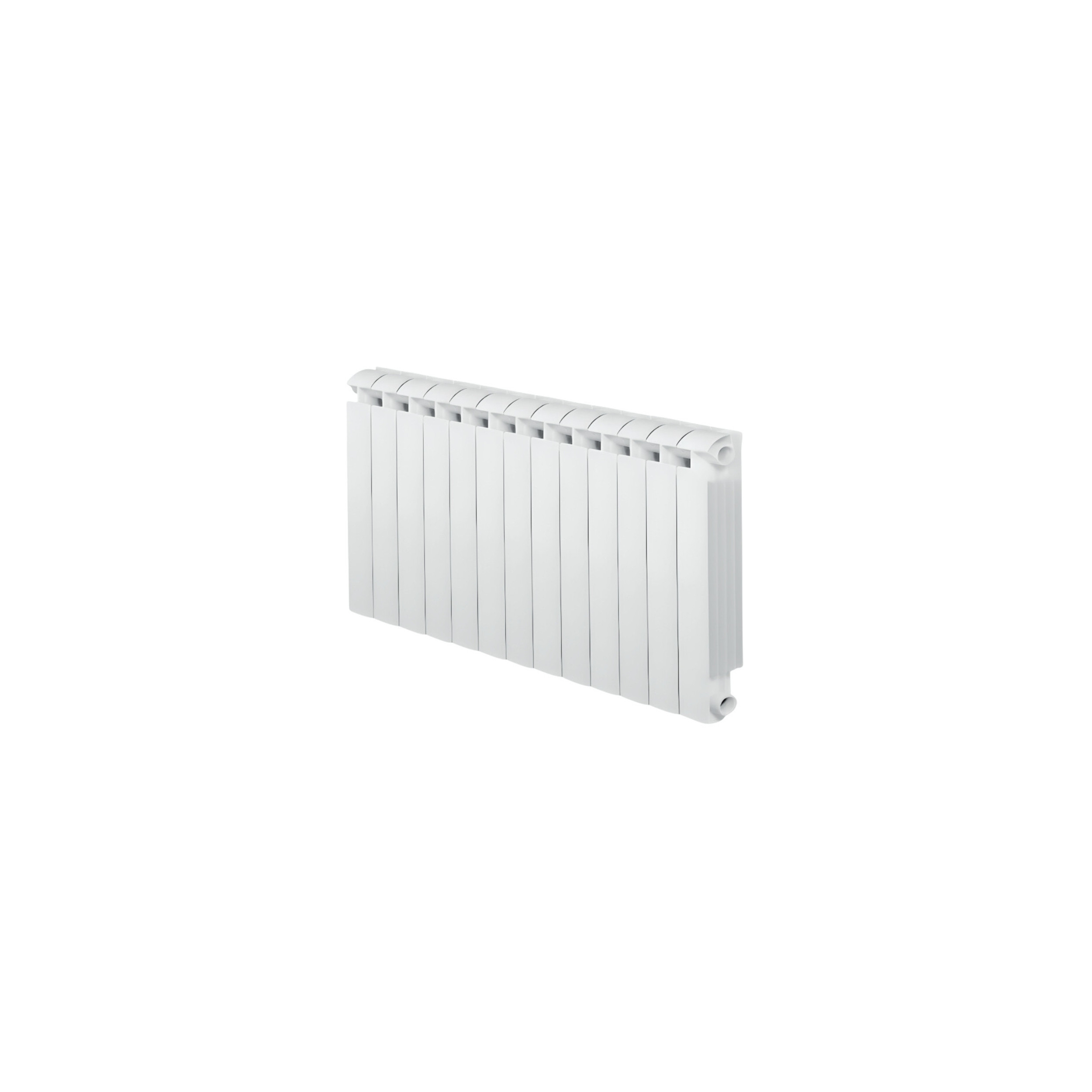 13-element white KLASS 700 cast aluminium central heater, 1924w