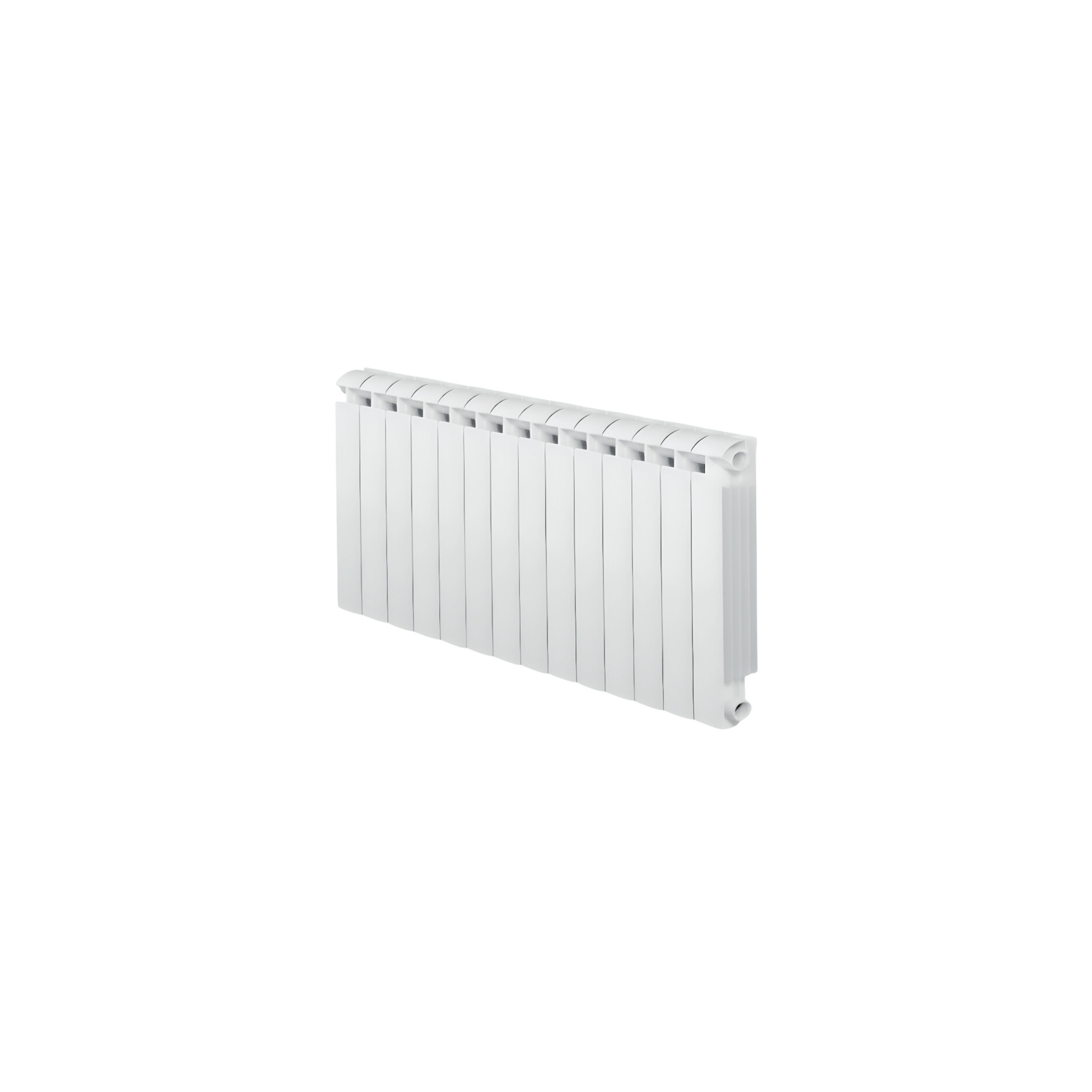 14-element white KLASS 700 cast aluminium central heater, 2072w