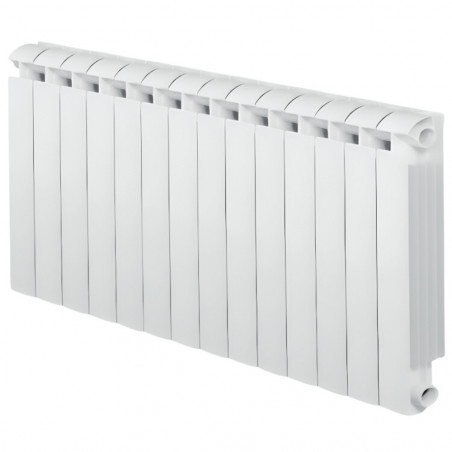 14-element white KLASS 700 cast aluminium central heater, 2072w