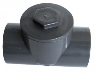 Valvola di ritegno a battente in PVC pressione diametro 63mm NICOLL CARLN - Immagine 1/4