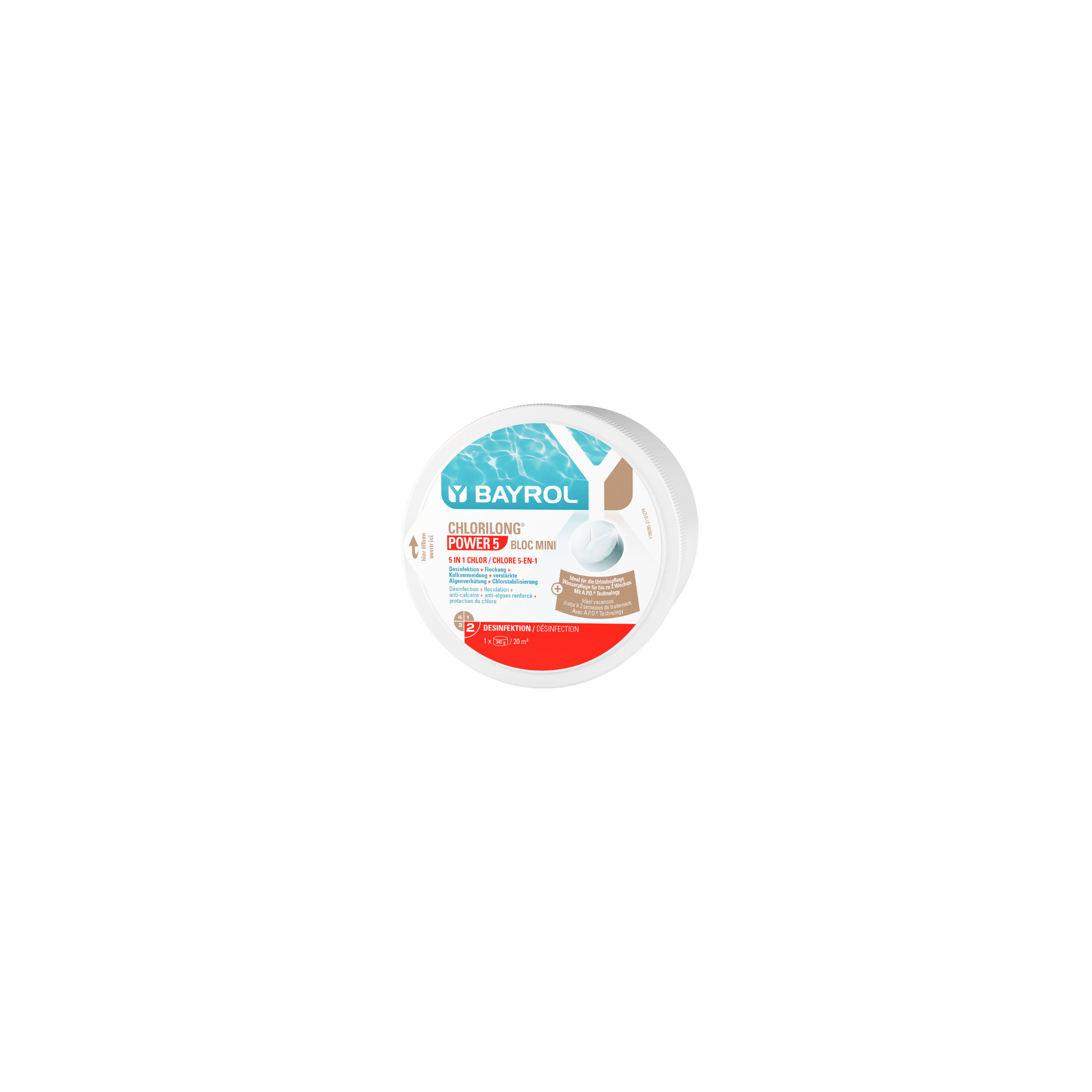 Chlorilong power 5 bloc 650g