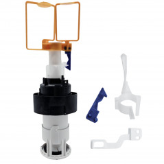 Pneumatic double flow mechanism for Cesame toilet tank