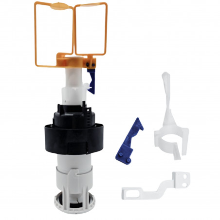 Double flow pneumatic mechanism for Cesame toilet tank