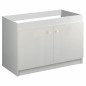 Mobile lavello Liberty Aquarine 120 x 60 cm, 2 ante, bianco opaco, mensola, kit di montaggio Mobile lavello Liberty Aquarine 120 x 60 cm, 2 ante, bianco opaco, mensola, kit di montaggio