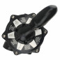 Válvula de piscina Aqualux Cocoon Axos Xeo 6 vías brida TOP, negra, con collarín, tornillos y junta Válvula de piscina Aqualux Cocoon Axos Xeo 6 vías brida TOP, negra, con collarín, tornillos y junta