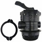 Válvula de piscina Aqualux Cocoon Axos Xeo 6 vías brida TOP, negra, con collarín, tornillos y junta Válvula de piscina Aqualux Cocoon Axos Xeo 6 vías brida TOP, negra, con collarín, tornillos y junta