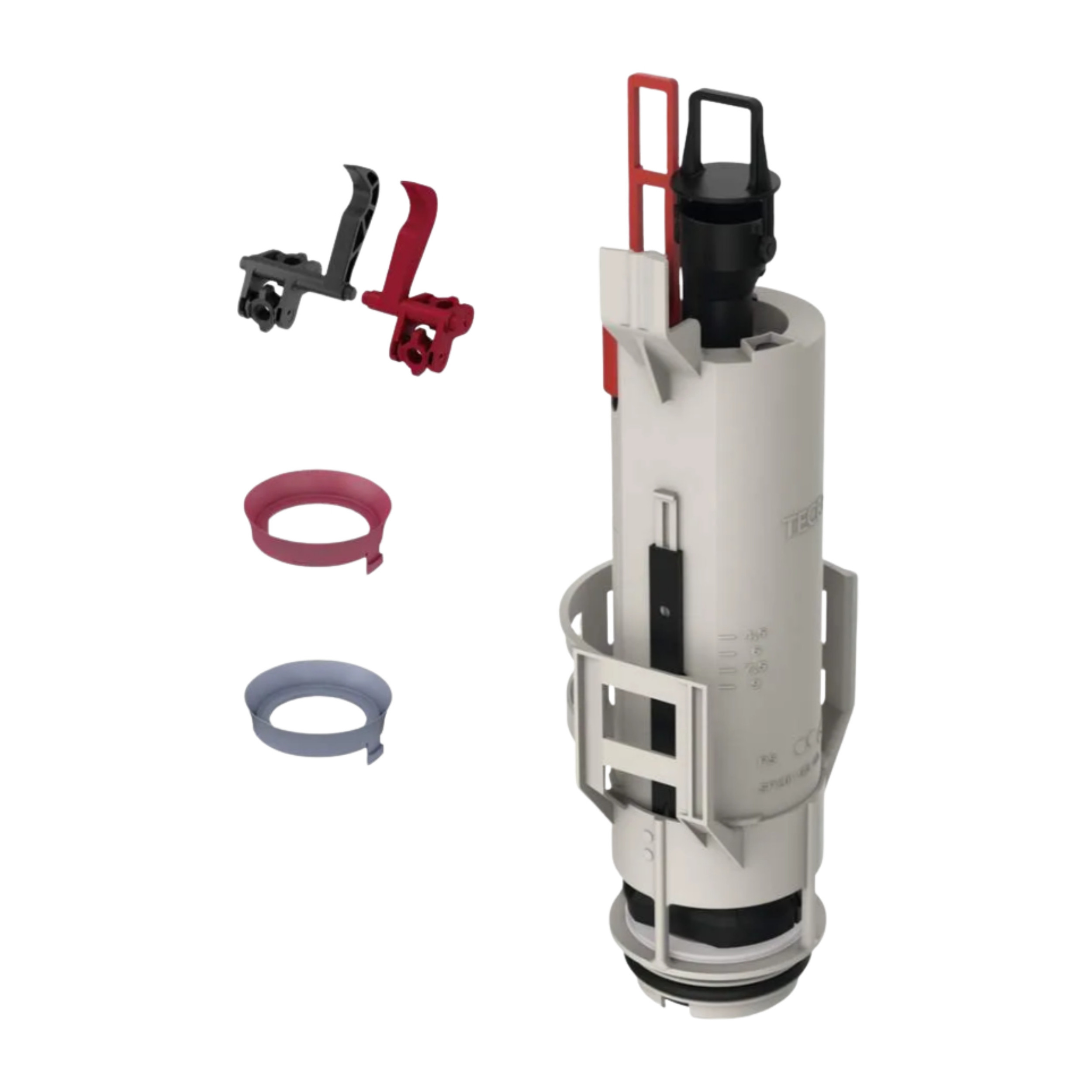TECE A2 flush mechanism for UNI concealed WC cistern, two-button flush