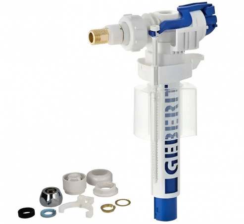 Robinet flotteur Geberit Type 380 alimentation d’eau latérale, 3/8", mamelon en laiton