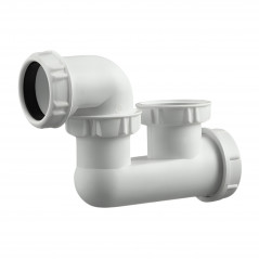 Siphon baignoire PVC sortie horizontale D.40