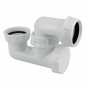Siphon baignoire orientable sortie horizontale 40 mm, bouchon de visite, NF EN 274