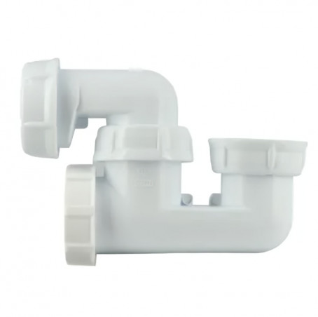 Siphon baignoire PVC sortie horizontale D.40