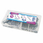 Set of 56 Vynex mounting brackets with galvanized steel screws