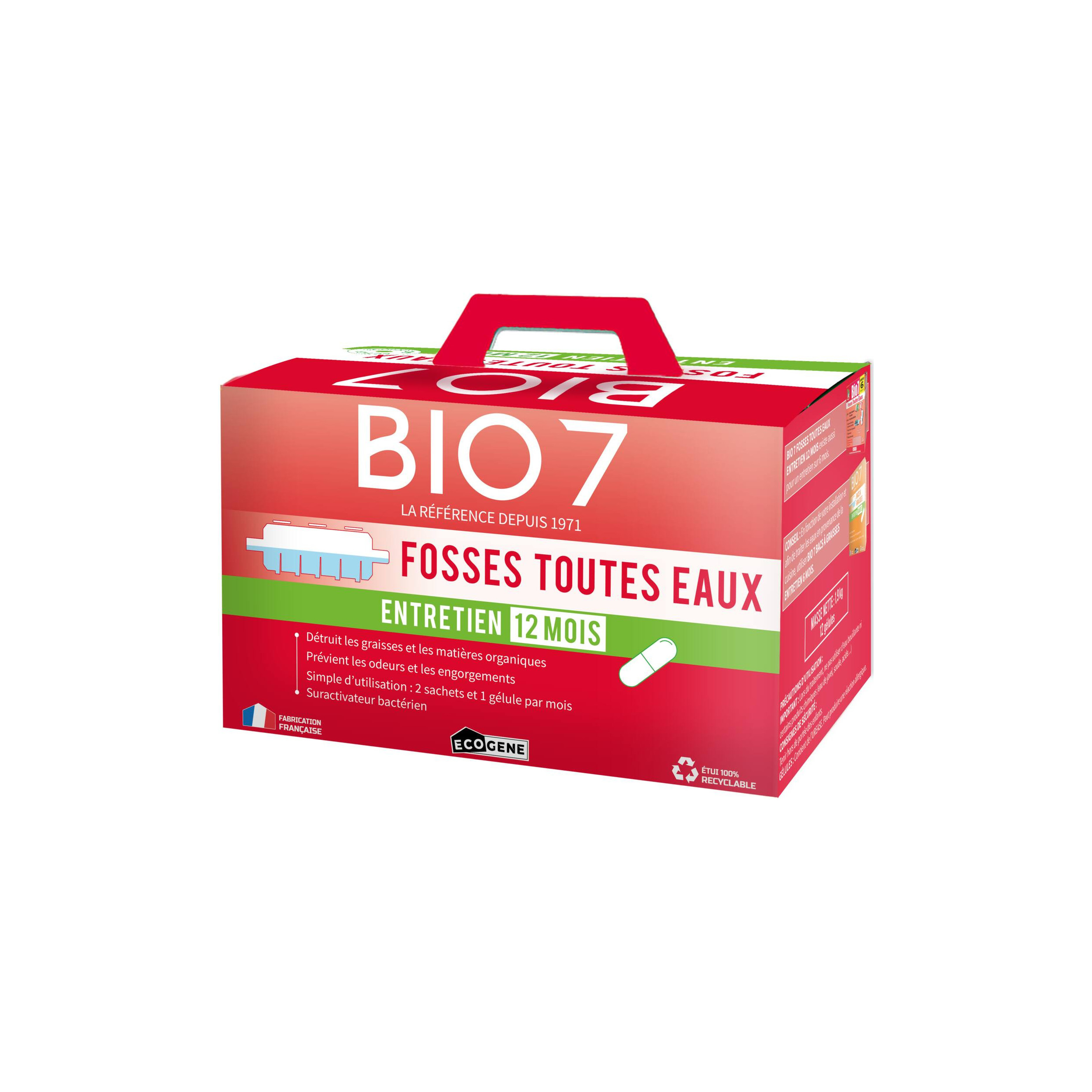 BIO 7 entretien 12 mois fosses toutes eaux