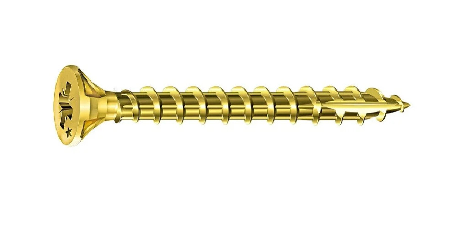 Vis ROCKET minivybac pozidriv tête fraisée 6x50mm 10 pièces