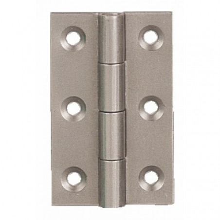 Charnière acier 60x35mm 2 pièces avec vis