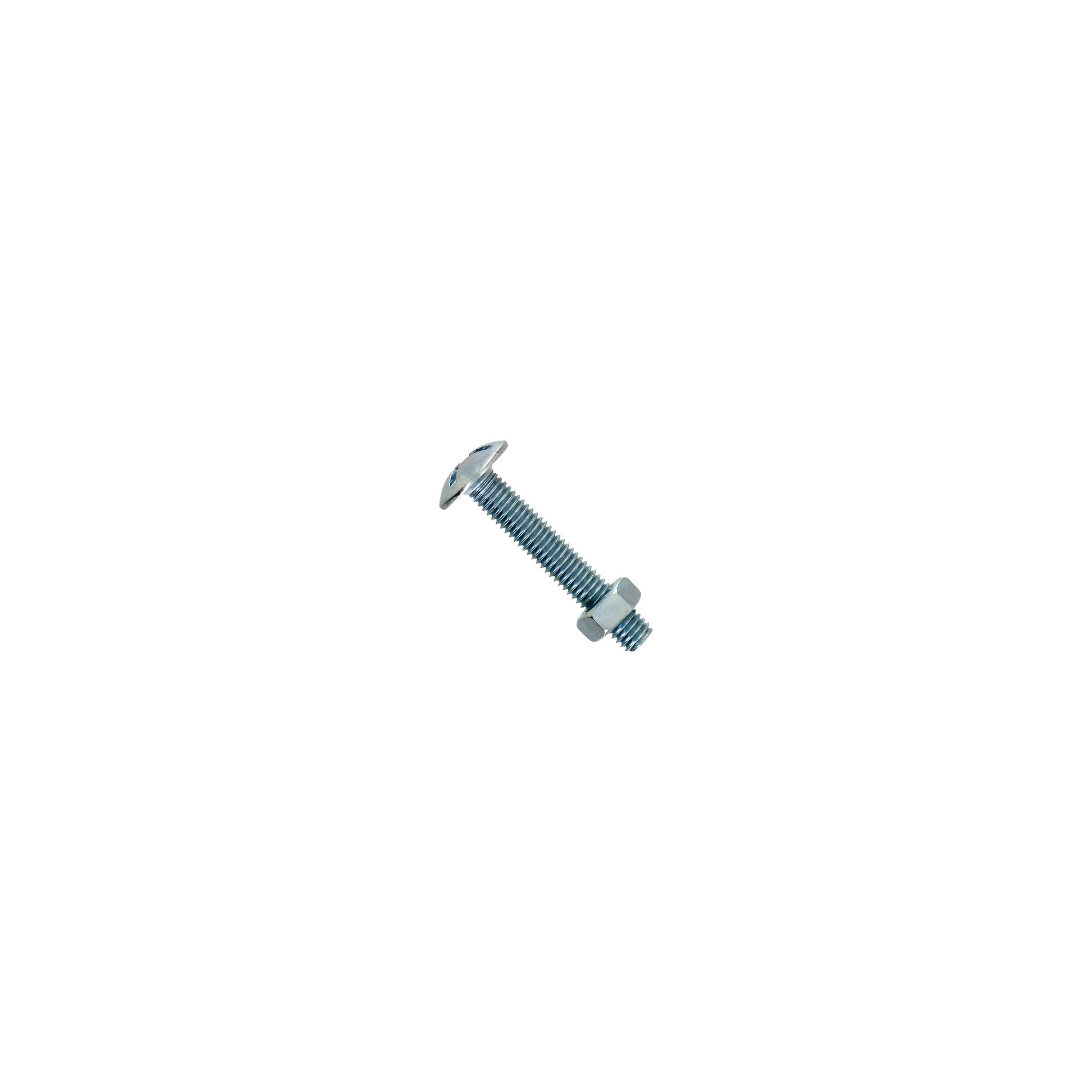 Boulon poêlier en acier zingué 5x16mm 16 pièces