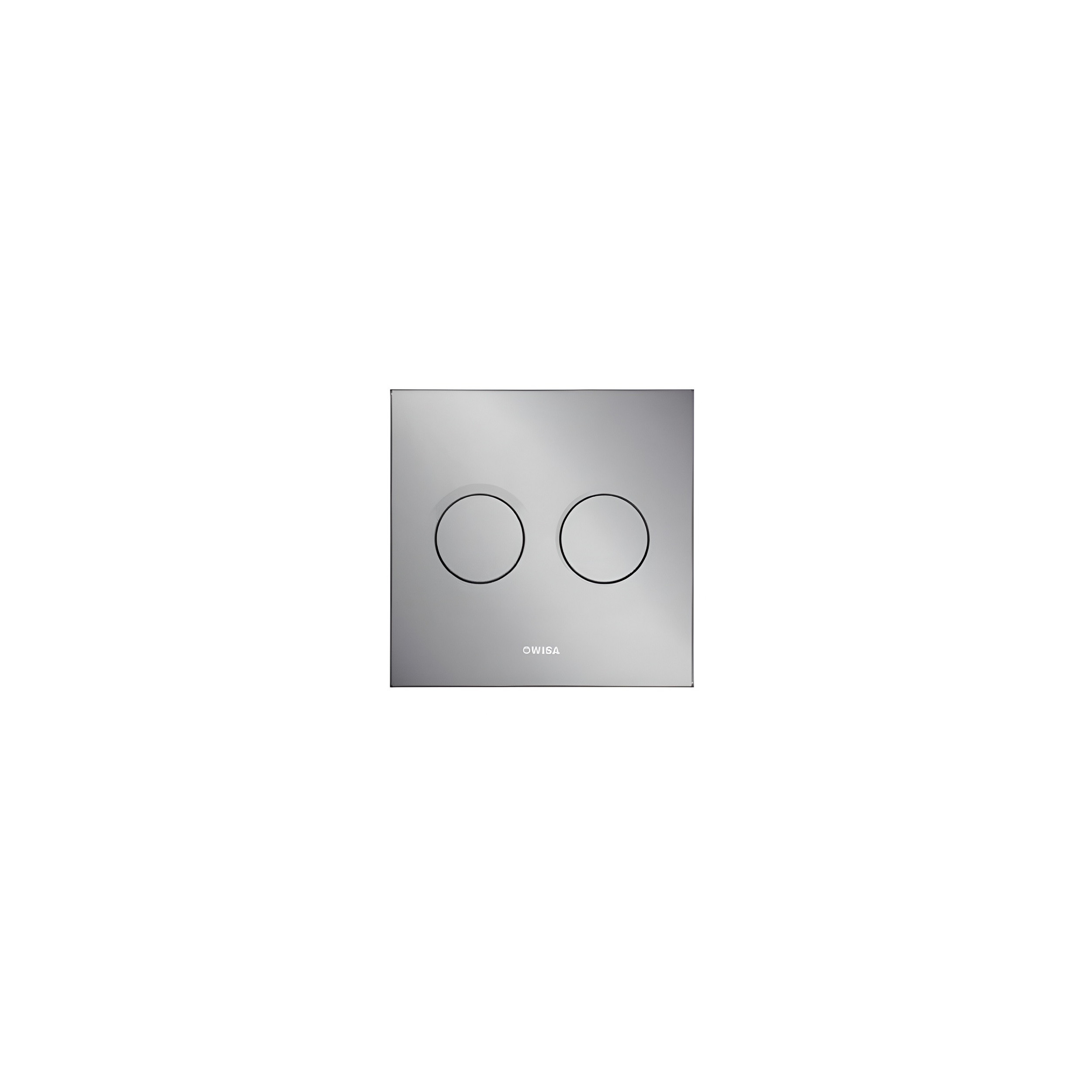 LUGA WISA XS pneumatic concealed WC control panel, two-touch, matt chrome-plated