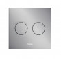Plaque de commande LUGA WC encastré WISA XS pneumatique, double touche, chromé mat Plaque de commande LUGA WC encastré WISA XS pneumatique, double touche, chromé mat