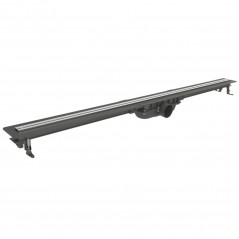Extra-flat shower channel, adjustable from 400 to 1200 mm, including sealing strip, Panama