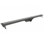 Extra-flat shower channel, adjustable from 400 to 1200 mm, including sealing strip, Panama
