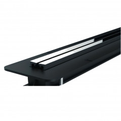 Extraflache Duschrinne, verstellbar von 400 bis 1200 mm, inkl. Dichtungsband, Panama