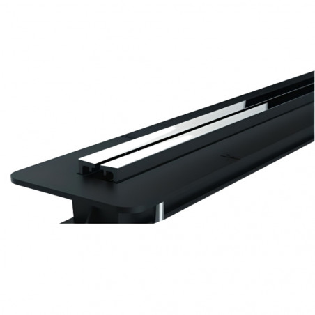 Extra-flat shower channel, adjustable from 400 to 1200 mm, including sealing strip, Panama