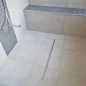 Caniveau de douche extra-plat ajustable de 400 à 1200 mm, bande d'étanchéité incluse, Panama Caniveau de douche extra-plat ajustable de 400 à 1200 mm, bande d'étanchéité incluse, Panama