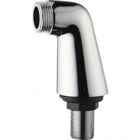 Raccordi sanitari cromati con scanalatura, colonne maschio 15x21 maschio 20x27 a coppia