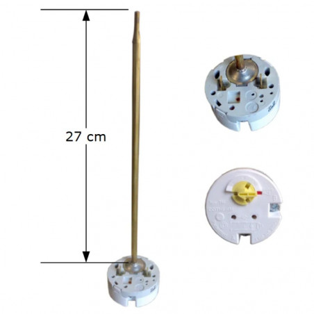 Thermostat embrochable sonde rigide 270 mm chauffe-eau 100 à 200L