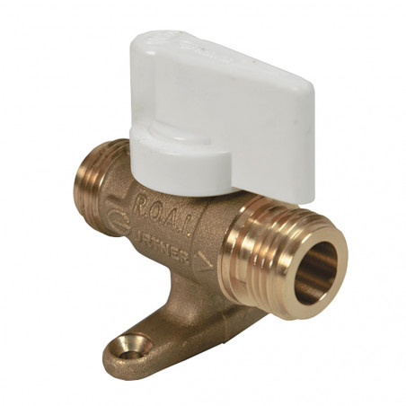 Robinet gaz ROAI domestique, mâle G 1/2" 15x21 DM, 21 à 37 mbar