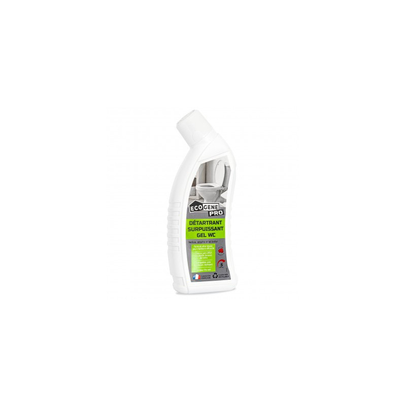 Détartrant surpuissant gel WC 750ml ECOGENE PRO Détartrant surpuissant gel WC 750ml ECOGENE PRO