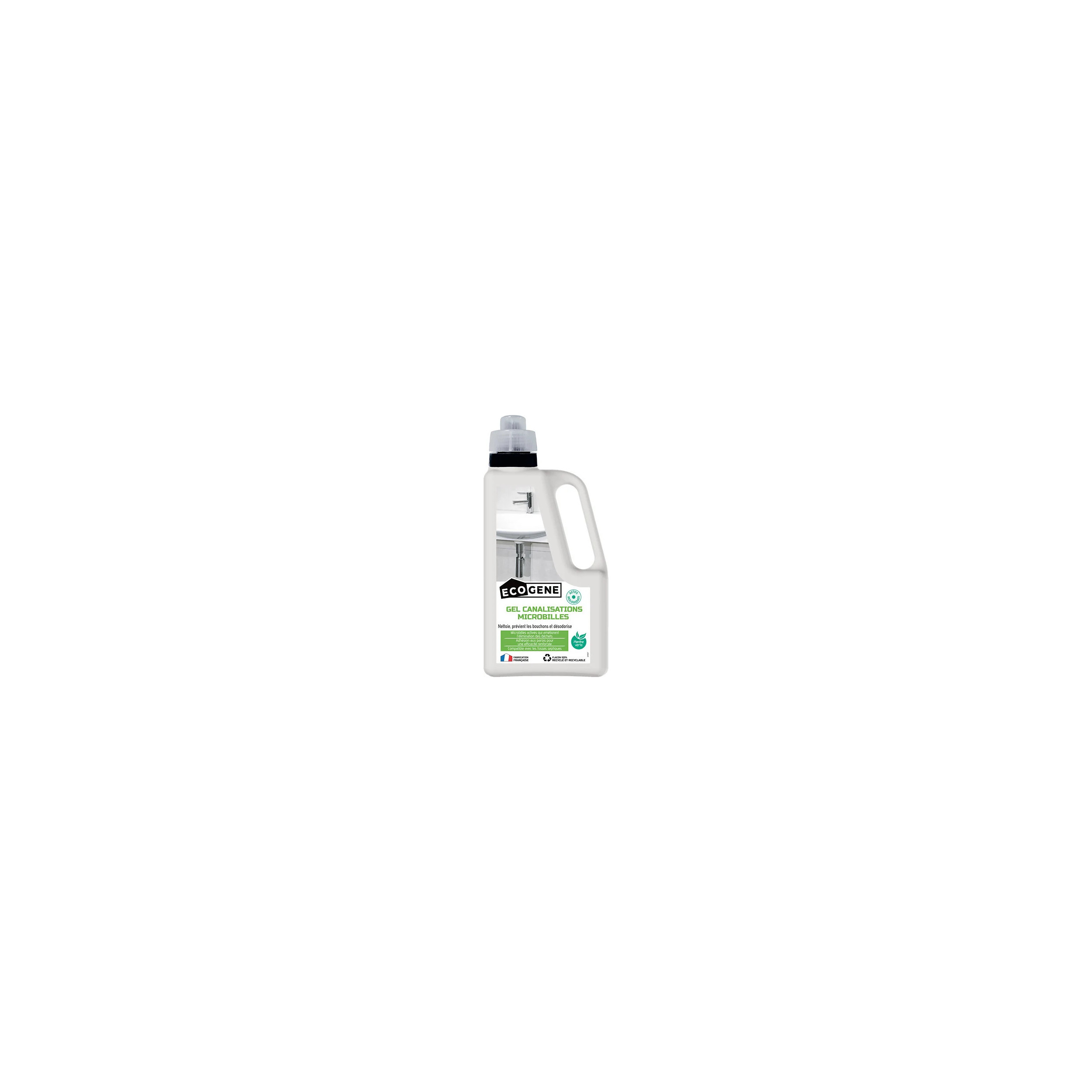 Gel entretien canalisations microbilles 1L ECOGENE