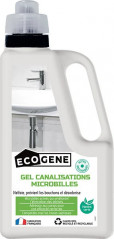 Gel entretien canalisations microbilles 1L ECOGENE