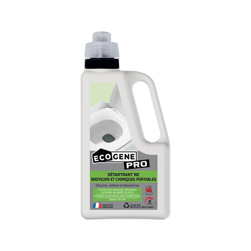 Détartrant WC broyeurs et chimiques portables 1L ECOGENE PRO Détartrant WC broyeurs et chimiques portables 1L ECOGENE PRO